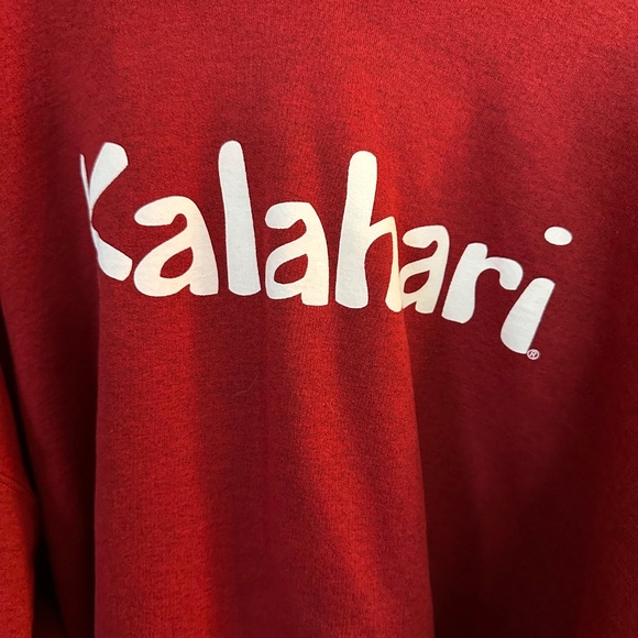 Hooded sweatshirt from "Kalahari".  Red size 2XL - Picture 2 of 5